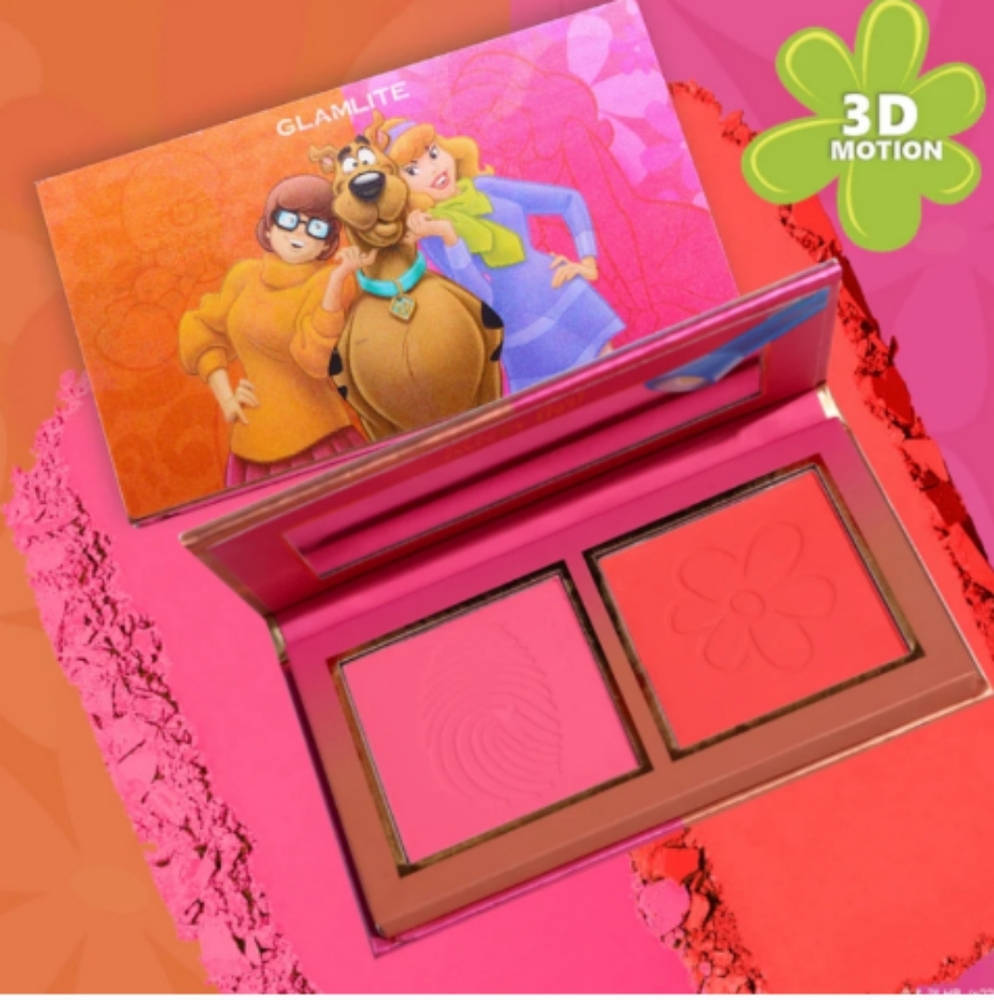 Glamlite Scooby-Doo Blush Duo Palette New